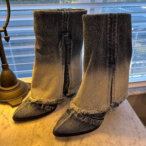 NWOT Wild Fable Denim Boots size 8
